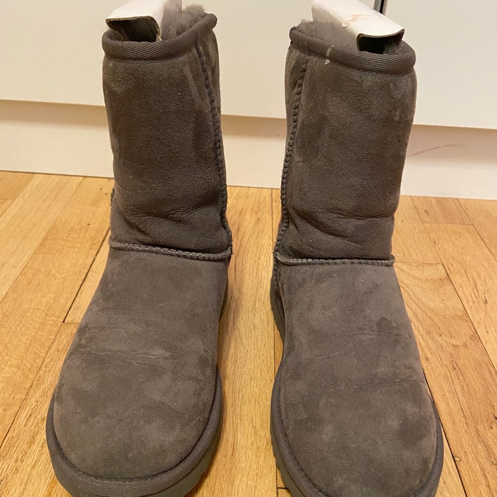 UGG Australia Gray Classic Short Boots